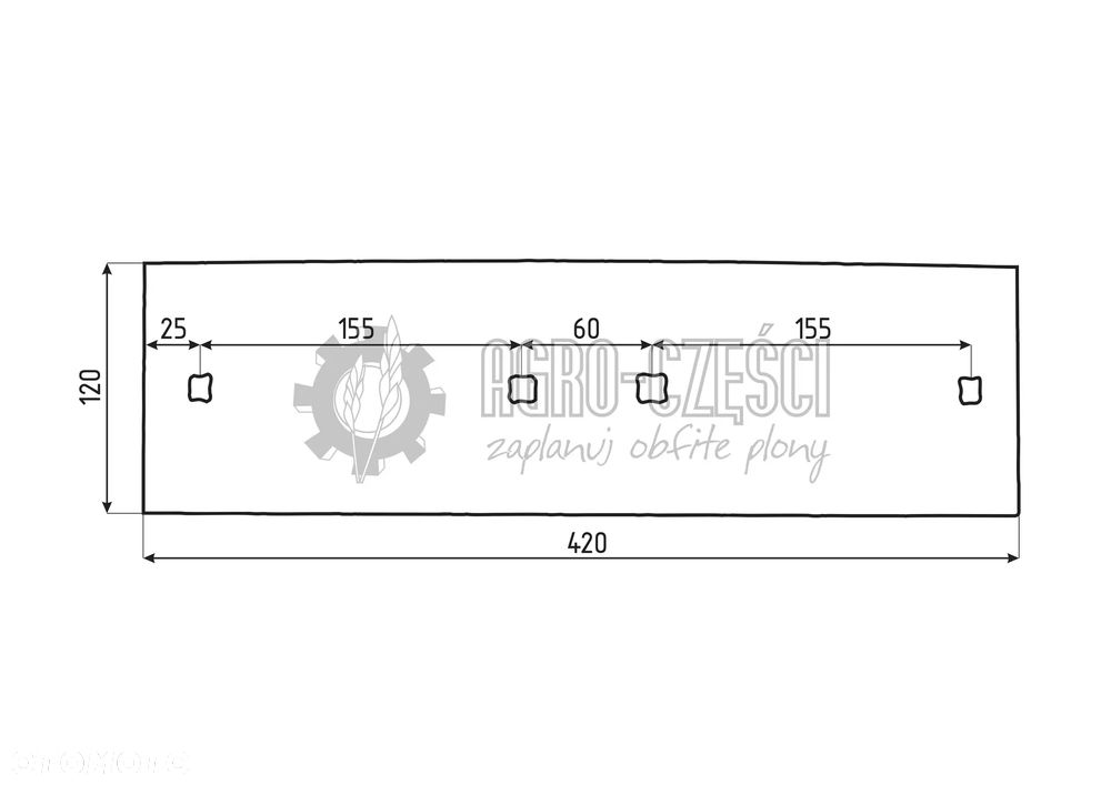 LEMKEN PŁOZA A42 3411504 iQ PARTS - 3