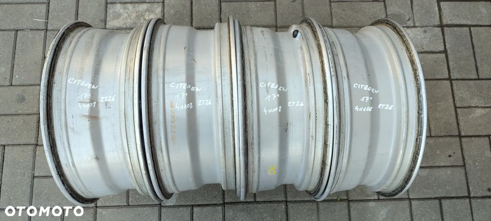 FELGI ALUMNIOWE 4x108 fi65 6.5Jx17 CALI ET 26 9684260580 CITROEN C4 C3 BERLINGO PEUGEOT KOMPLET 4 SZTUKI - 10
