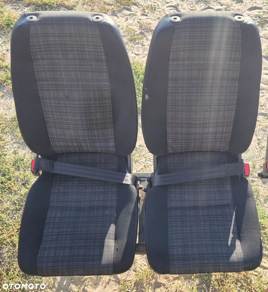 Fotel Siedzenie Ławka Kanapa 2-Osobowa Tył Z Pasami Bezpieczeństwa Mercedes Sprinter 906 Volkswagen Crafter - 2