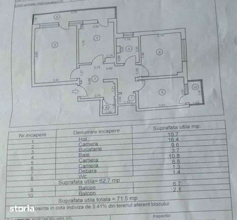 Apartament 3 camere, comfort 1 decomandat, zona Scolilor. Etaj 3 — fotografia 2