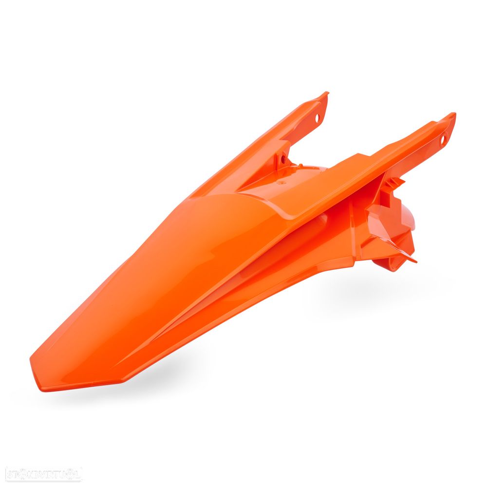 guarda lamas traseiro polisport laranja fluor ktm - 1
