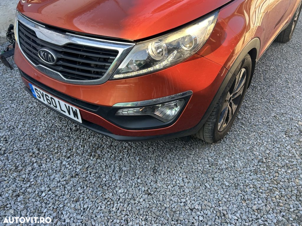 Bara fata Kia Sportage III 2010 - 2016 PORTOCALIU (1238) model fara spalatoare far - 2