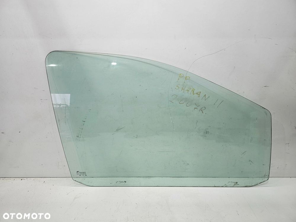 SZYBA DRZWI PRAWY PRZÓD VW SHARAN II 2007 ROK 7M0845202 - 1