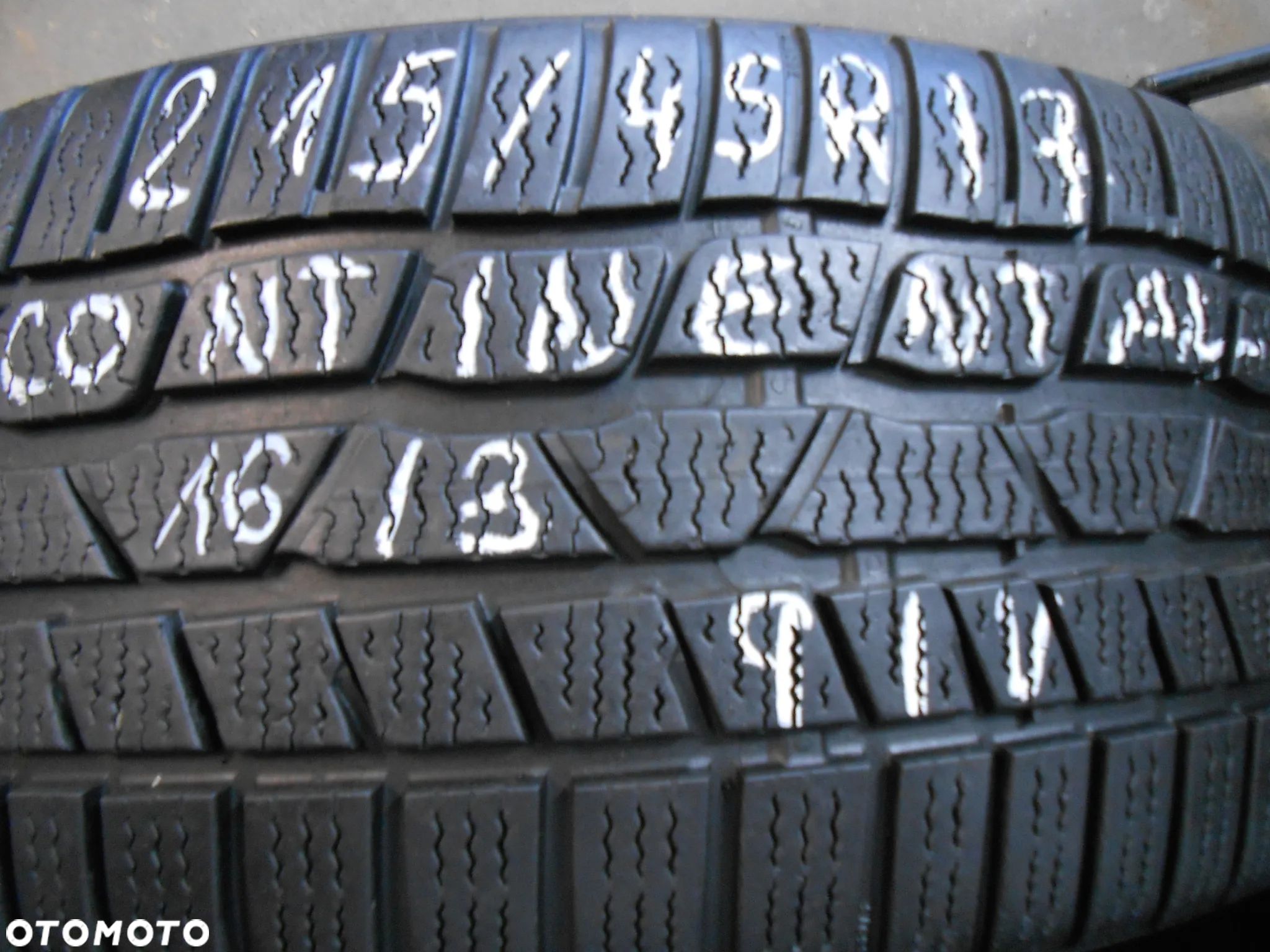 OPONA POJEDYNKA 215/45R17 CONTINENTAL CONTI WINTER CONTACT 830P DOT 1613 7.9MM - 1