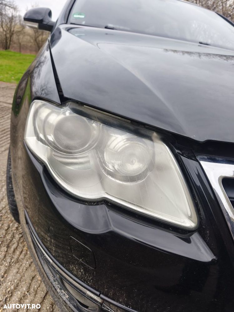 Față completă bot VW Passat B6 negru L041 bară faruri trager radiatoar - 5