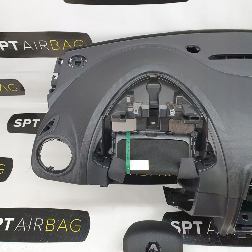 RENAULT CLIO IV SPORT DESKA ROZDZIELCZA KONSOLA KOKPIT PULPIT PODUSZKI AIRBAG AIR BAG PASY KIT SET - 2