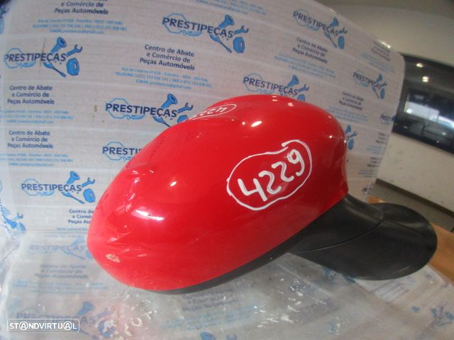 Espelho Esp4229 FIAT 500 2 FASE 1 2009 1.3D 75CV 3P BRANCO DRT ELETRICO 7 PINOS - 3