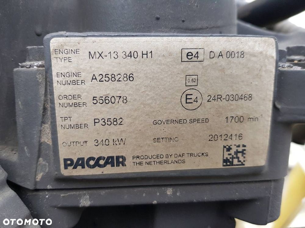 SILNIK DAF XF 2012 - 2022 FT 460 340 kW [462 KM] 4x2 2012 MX-13340H1 - 10