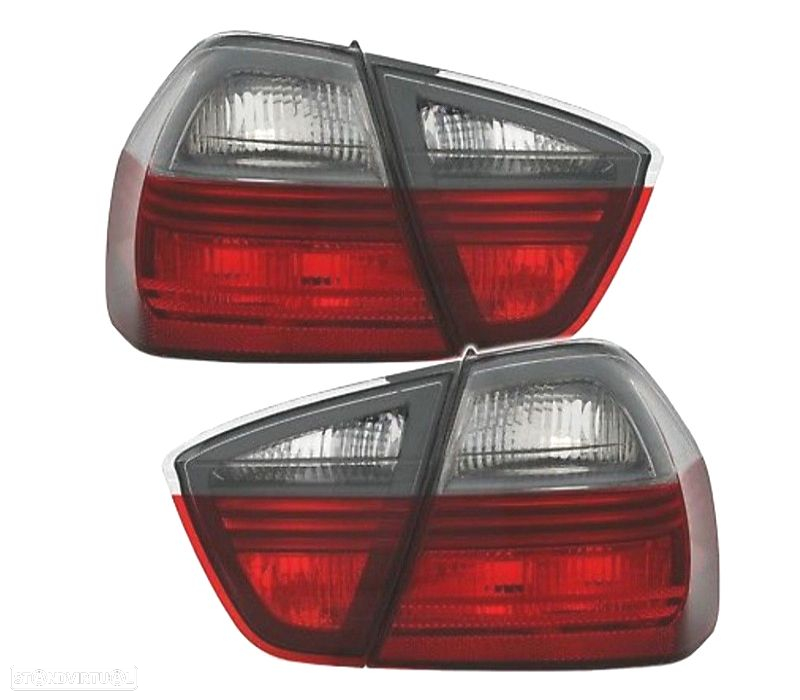 FAROLINS CELIS PARA BMW E90 05-08 VERMELHO FUMADO - 3