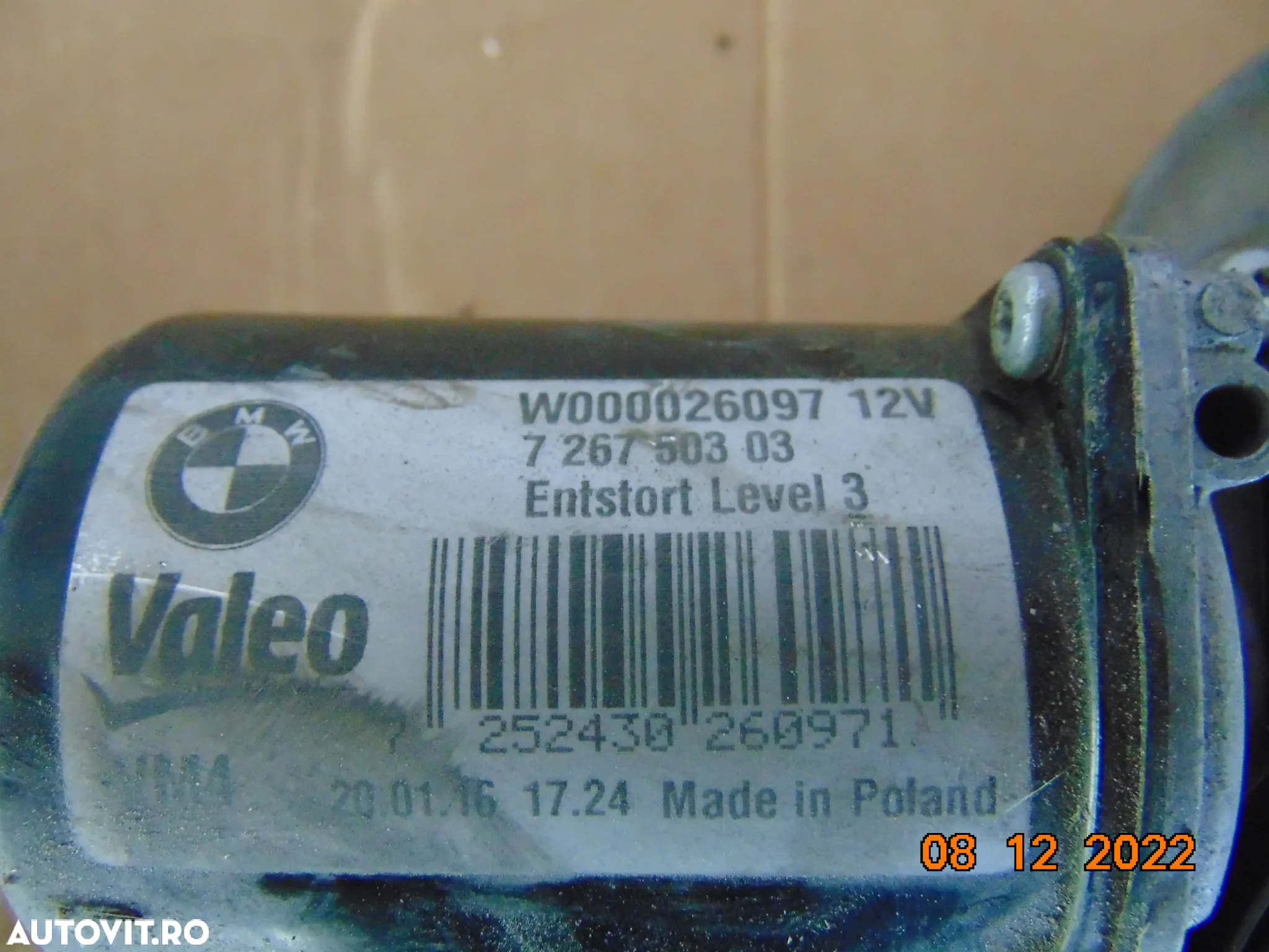 Motoras stergatoare BMW F30 F31 f32 F33 F34 Gt ansamblu stergatoare F30 dezmembrez f34 - 3
