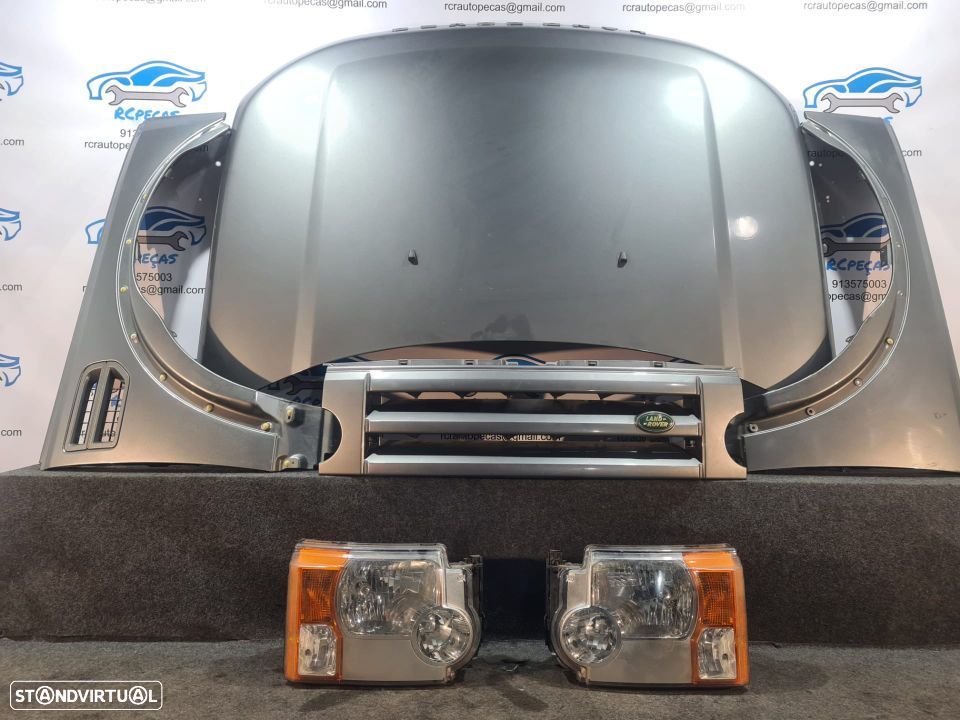 FRENTE COMPLETA LAND ROVER DISCOVERY III 3 MK3 CAPOT PARACHOQUES GUARDALAMAS OTICAS GRELHA AROS - 7