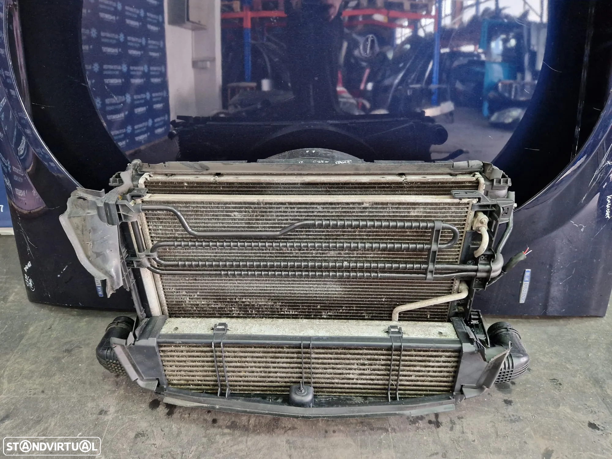 Frente completa usada MERCEDES CLASS C W204 FACELIFT FASE 2 CDI parachoques oticas capot guardalamas reforço - 11