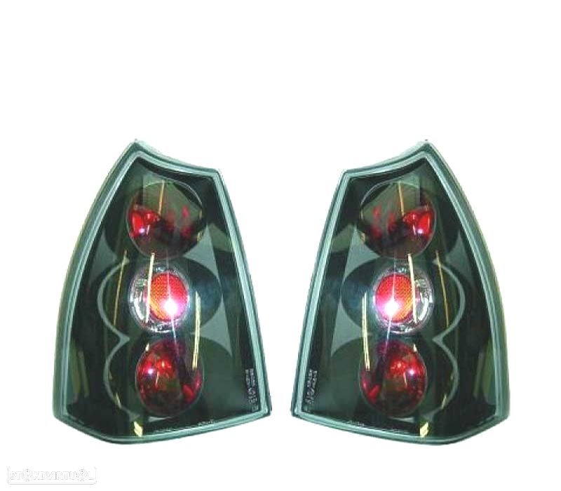 FAROLINS TRASEIROS PEUGEOT 307 SW 01-05 PRETO - 1