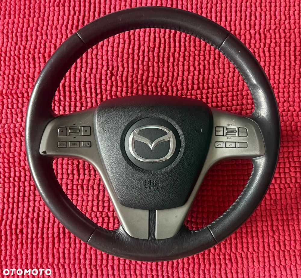 Mazda 3 5 6 koło dojazdowe 16cali T125/70 R16 Mazda 6 GH 2008/2010r kierownica air bag stan b.dobry kierownice Mazda 2 dy de 3 BK bl bp 5 CR CW 6 gg GY GJ cx-5 cx-3  plastiki wloty powietrza lampa tył lewa lub prawa strona Europejska stan b.dobry oryginalna w 100% sprawne oraz inne części - 2