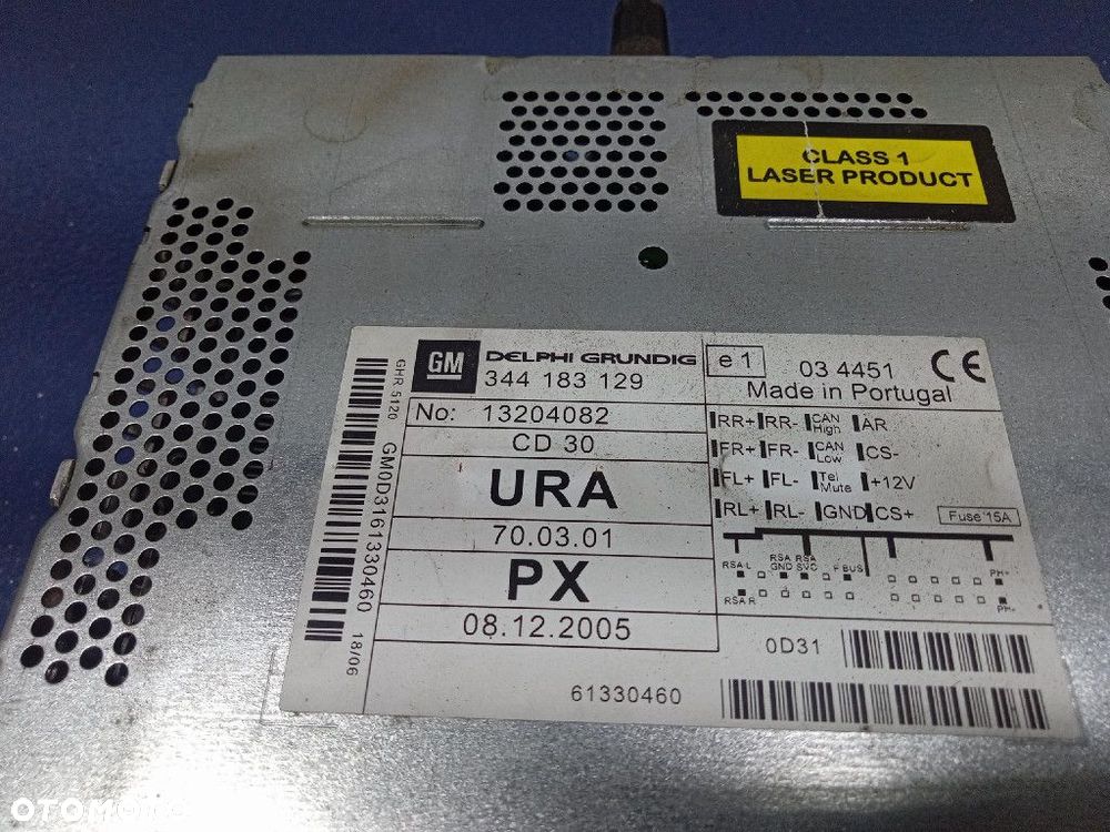 OPEL ASTRA H WYŚWIETLACZ RADIO CD 13204082 - 7