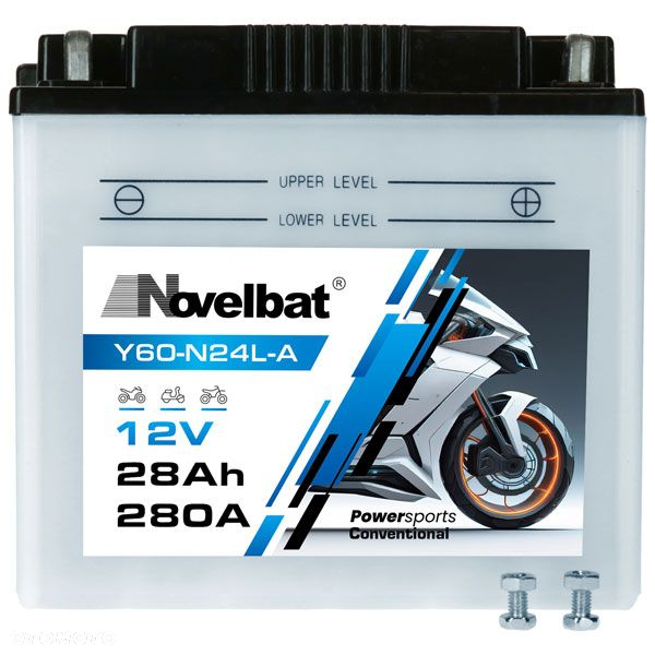Akumulator Novelbat Y60-N24L-A 12V 28Ah 280A 185126170 Garden P - 4