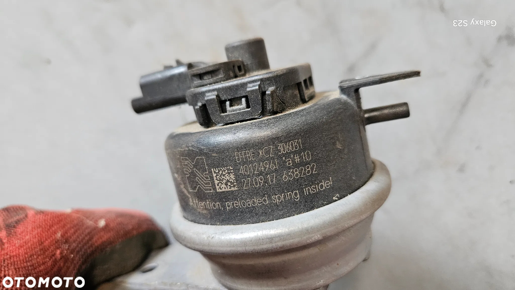 Zawór gruszka nastawnik turbiny Ford Mondeo Mk5 Focus Mk3 2,0 TDCI 40124961 - 2