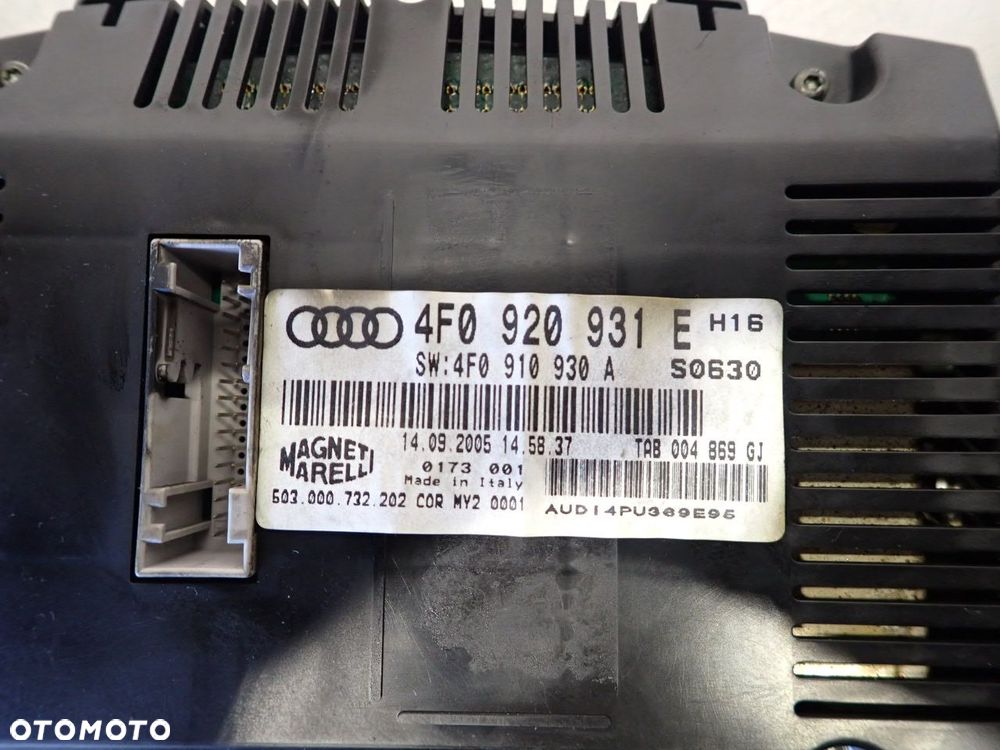 LICZNIK AUDI A6 C6 4F0920931E - 6