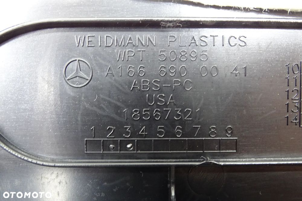 MERCEDES ML GL W166 Osłona Nakładka Progu Bagażnika A1666900041 - 3