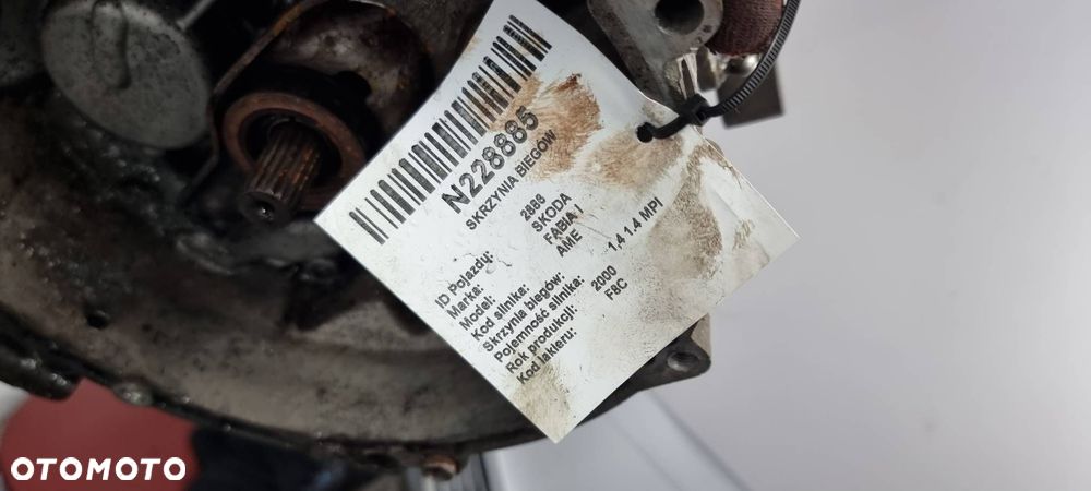 SKRZYNIA BIEGÓW SKODA FABIA I EMH 1.4 MPI - 2