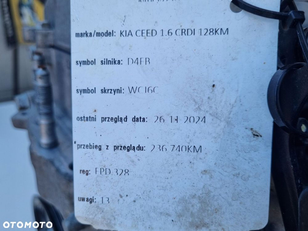 SILNIK KOMPLET Hyundai Accent IV 1.6 CRDI 128KM udokumentowane 236tyś D4FB - 14