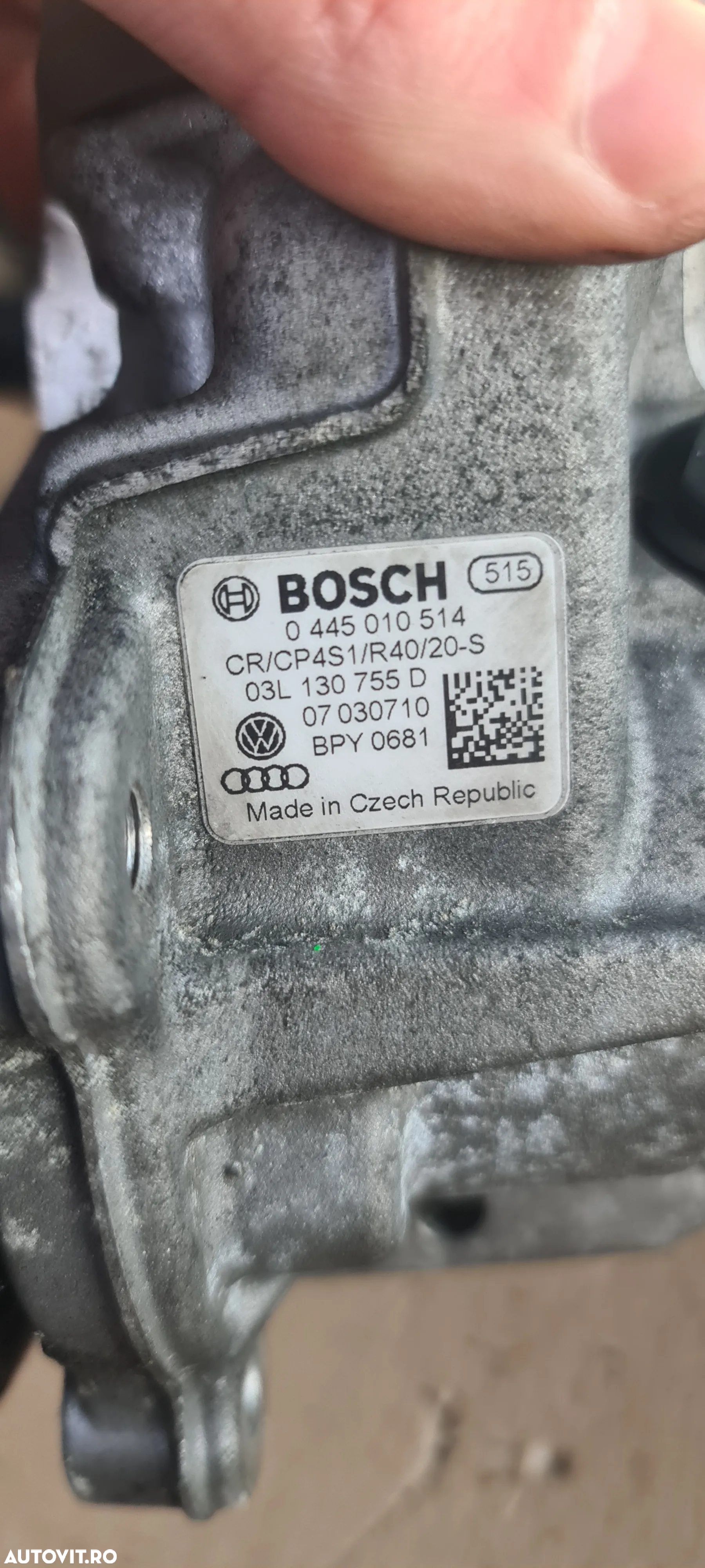 Pompa de injecție  03L130755D pompa de inalte 2.0 diesel Vw , Seat,  Skoda,  Audi - 2