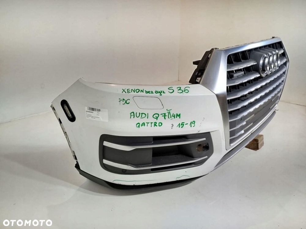 ZDERZAK PRZEDNI PRZÓD GRILL AUDI Q7 II 15-19 SPRYSKI PDC - 4