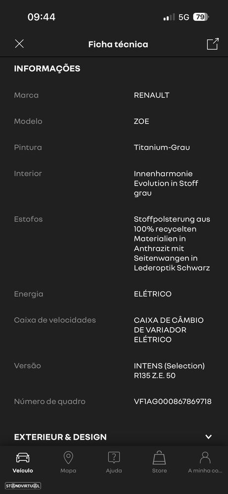 Renault Zoe (c/ Bateria) Z.E. 50 INTENS - 38