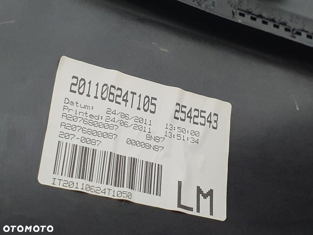 DESKA ROZDZIELCZA KONSOLA PODUSZKI AIRBAG MERCEDES W207 EUROPA - 8