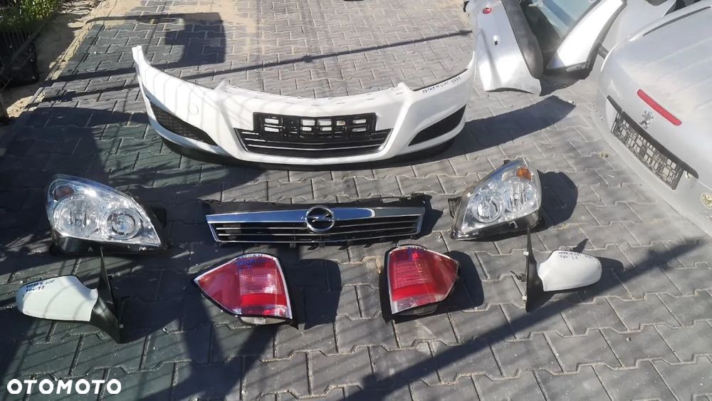 OPEL ASTRA H LIFT ZDERZAK / LAMPY / REFLEKTORY / LUSTERKA / ATRAPA KOD LAKIERU: Y474 - 1
