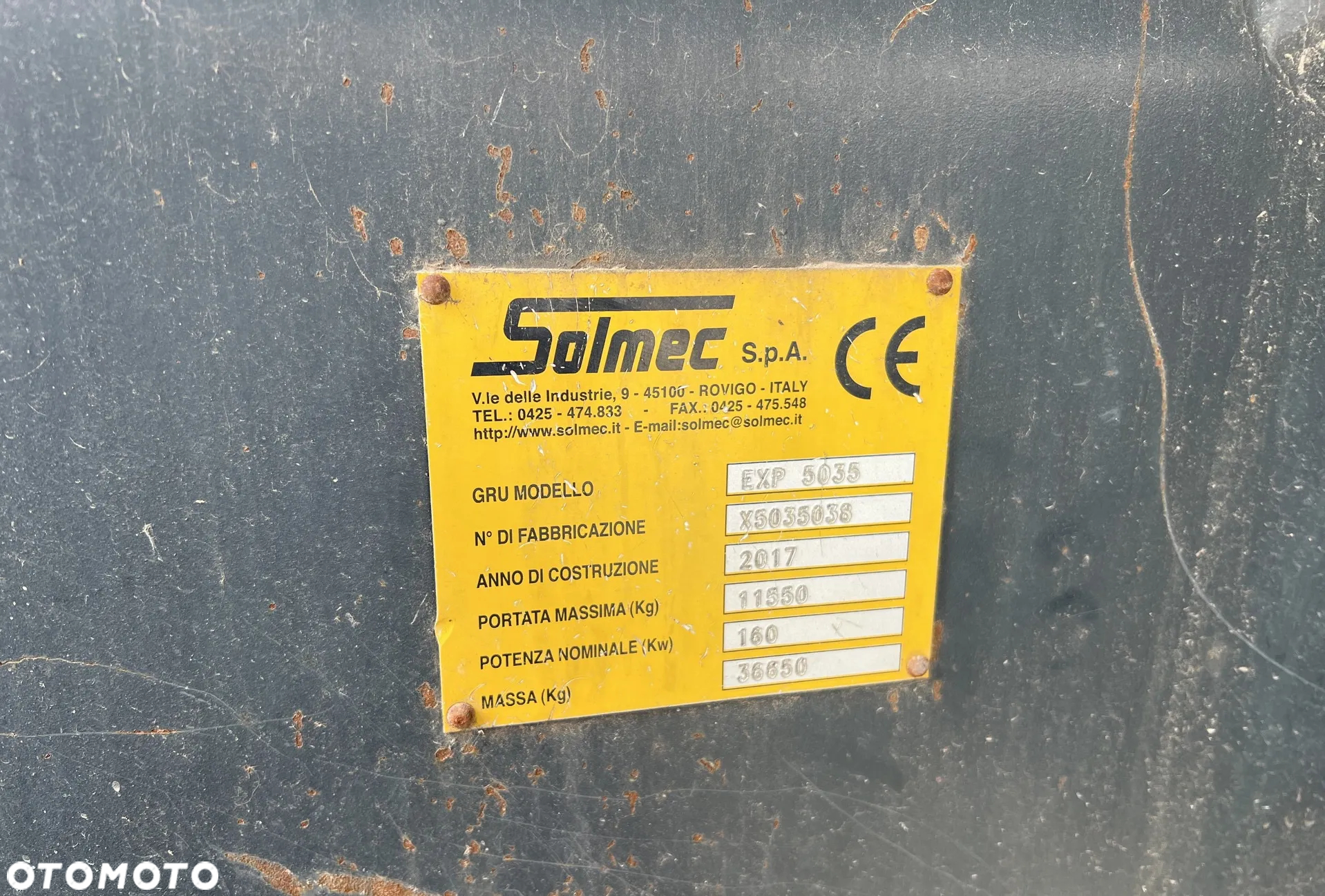 Inny Solmec EXP 5035 / 6050 mth ! / 37t / Maszyna przeładunkowa - 29