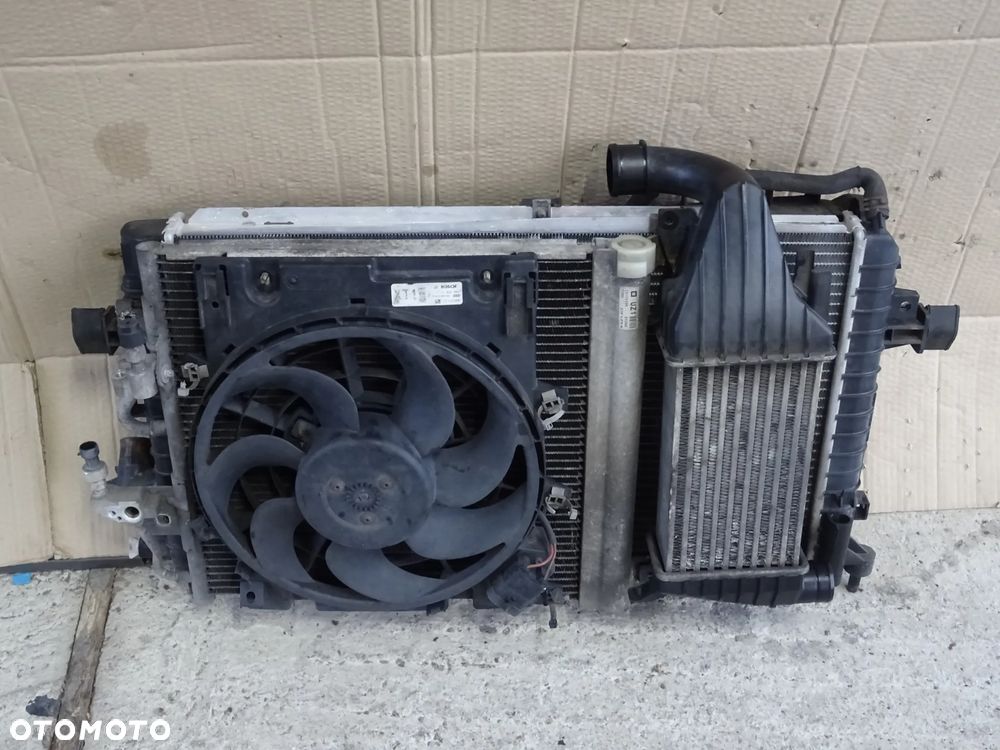 OPEL ASTRA H 1,7 CDTI CHŁODNICE INTERCOOLER CHŁODNICA POWIETRZA KLIMATYZACJI WENTYLATOR - 1