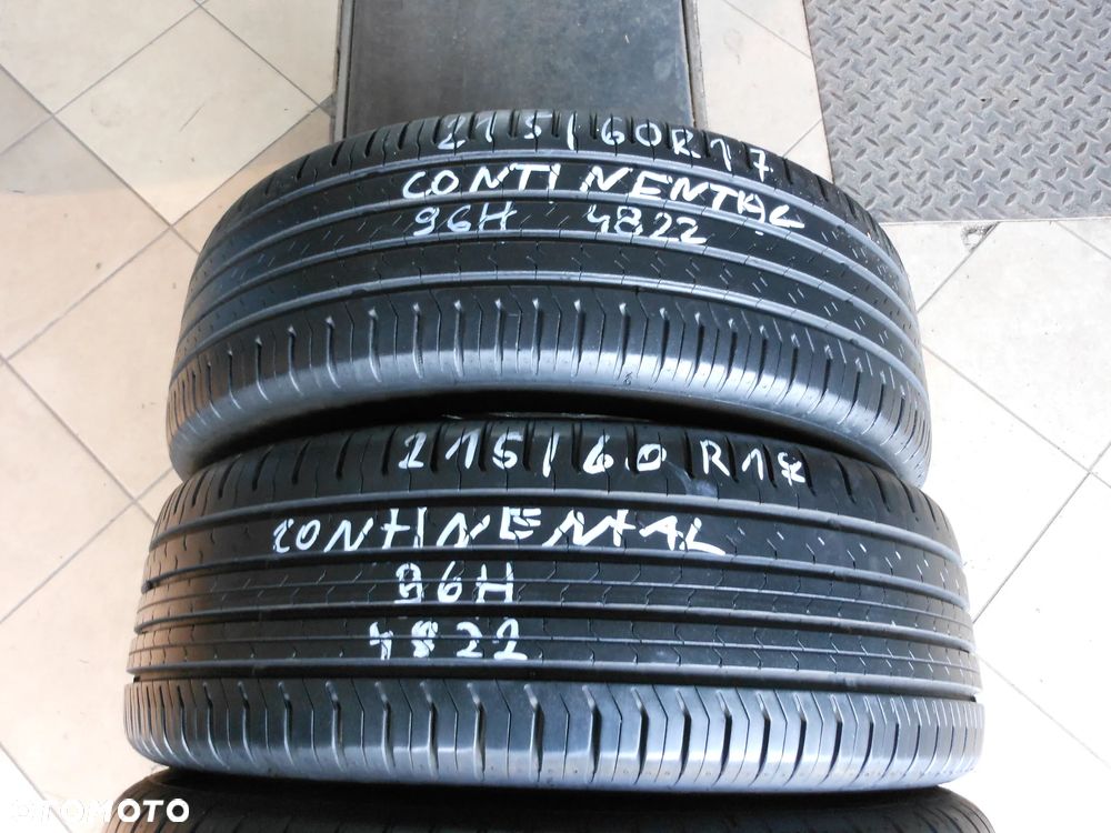 Opony 215/60r17 continental conti eco contact 5 2x6,7mm 2x6,2mm lato komplet - 3