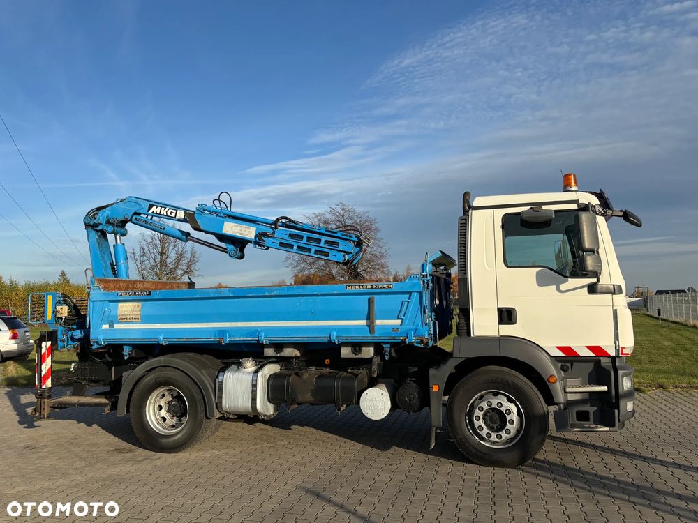 MAN TGM 18.250 4x2 wywrotka MEILLER z HDS MKG z czerpakiem i rotatorem , łyżką , obrotnica , HDS wyprowadzona 5 i 6 funkcja, bardzo dobry stan, idealny do kostki , komunalki , - 9