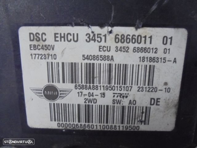 Abs 3451686601101 18186315A 54086588A 17723710 MINI COUNTRYMAN R60 2015 1.6D 90CV 5P BRANCO - 5