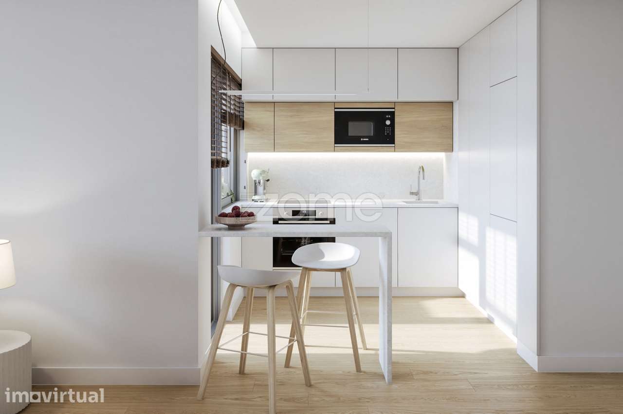 Apartamento T2 novo, com terraço, em Aldoar. - Grande imagem: 4/15