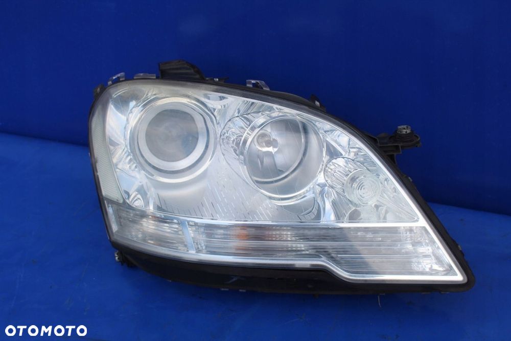 Reflektor prawy kompletny H7 lampa prawa OE Mercedes W164 ML Lift Anglik - 5