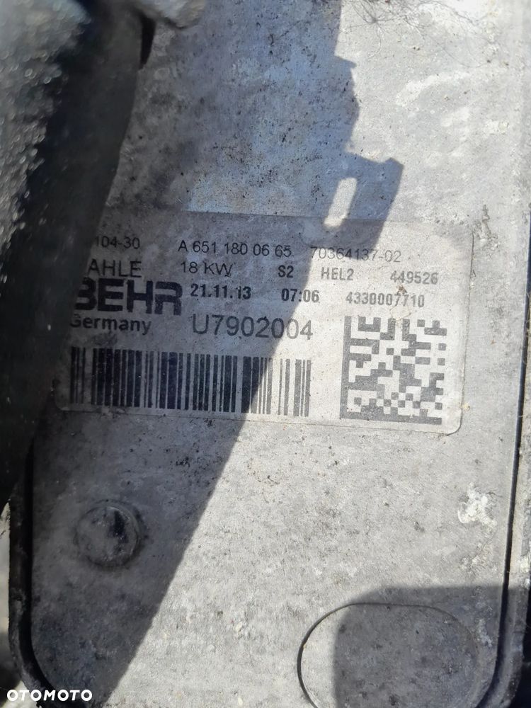 Podstawa filtra oleju chłodnica Mercedes Sprinter 2.2 CDI 163 KM - 2