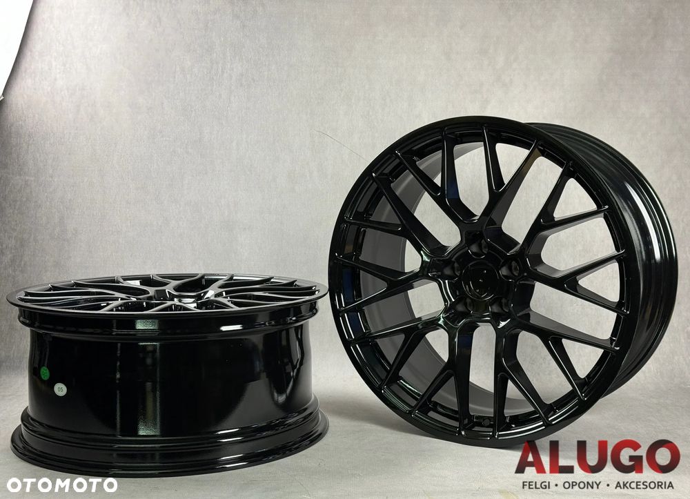 Alufelgi 20" 5x112 do Porsche Macan 9J 10J Czarny Połsk Faktura VAT - 5