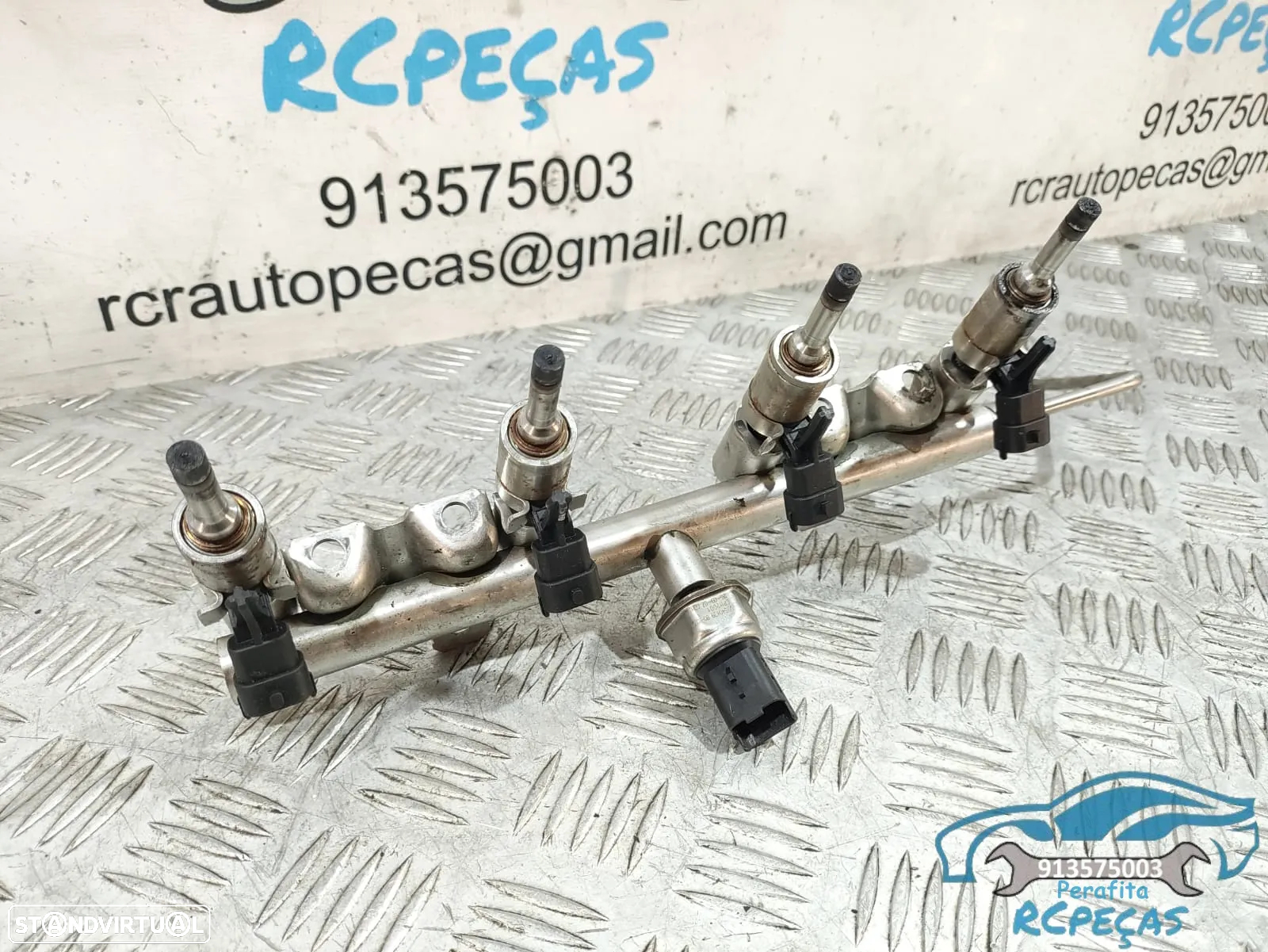 Régua e Conjunto 4 Injetores Bosch / Mini - N14B16CD - V7540439 | V7568050 | V7598785 | 0261500102 - 1.6 Cooper S | JCW - 4