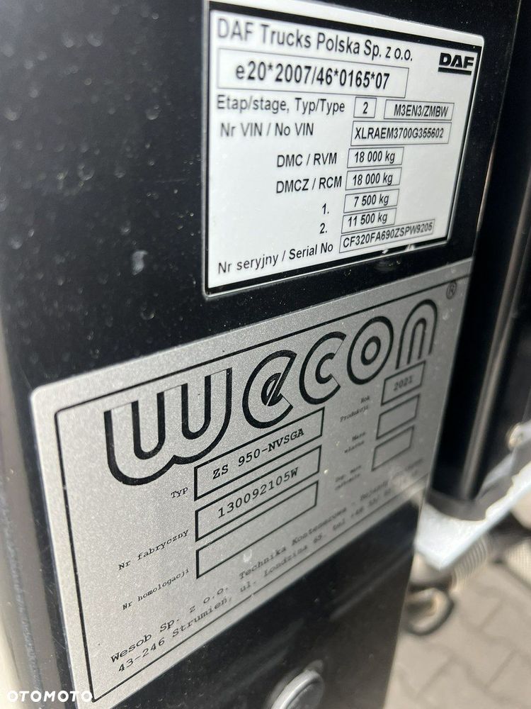 DAF CF 320 E6 Winda Firana Tył Drzwi Dach Zsuwany Długi 9.40m - 37