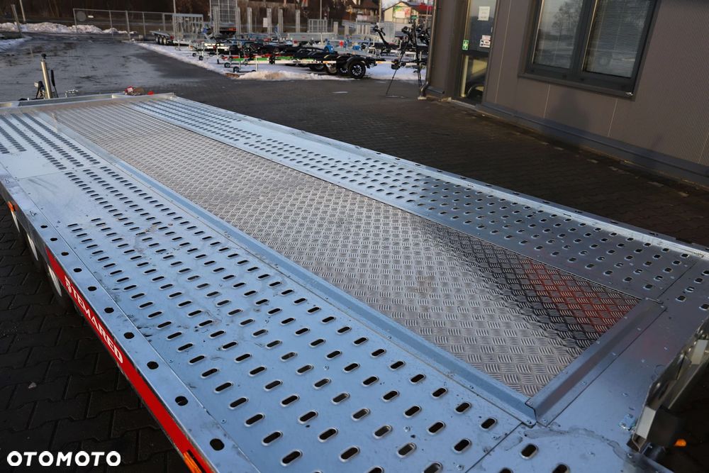 TEMARED /MARTZ CARKEEPER 5820/3 3,5T 580x207cm, Uchylna hydraulicznie , Wypełnienie sklejka+blachy alu, 3 osie, DMC 3500kg ,koła 10 - 14