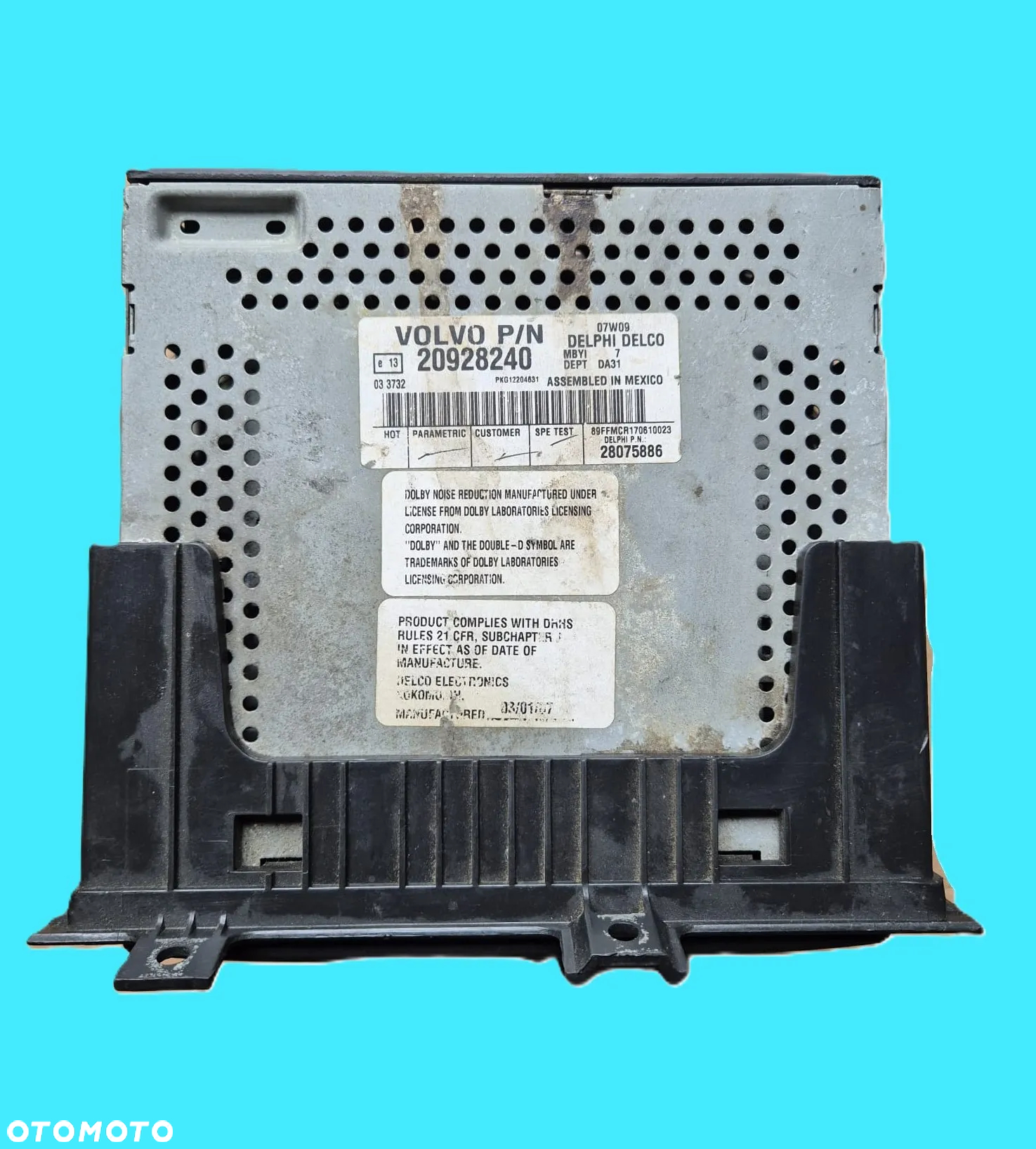 Radio Delphi Delco 20928240 28075886 Volvo P/N - 2