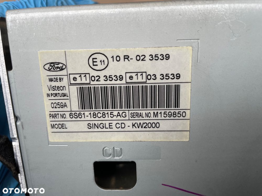 6000CD Radio fabryczne ford fiesta mk6 lift fusion - 4
