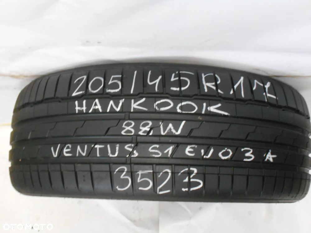 OPONA POJEDYNKA 205/45R17 HANKOOK VENTUS S1 EVO3 DOT 3523 8MM - 1