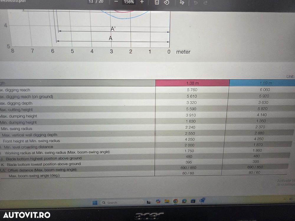 Hitachi 5,1tone, 2023/12, 2.229h, ZX48U-6, Adanc sapare 4m, CUPLA RAPIDA HIDRAULICA+3 CUPE, LAMA NIVELARE, Aer conditionat, inst picon pe brate, latime 2m, incarcarca 8x4, Antifurt, posibil leasing 4 ani, PROMOTIE 37900 EUR+Tva - 26
