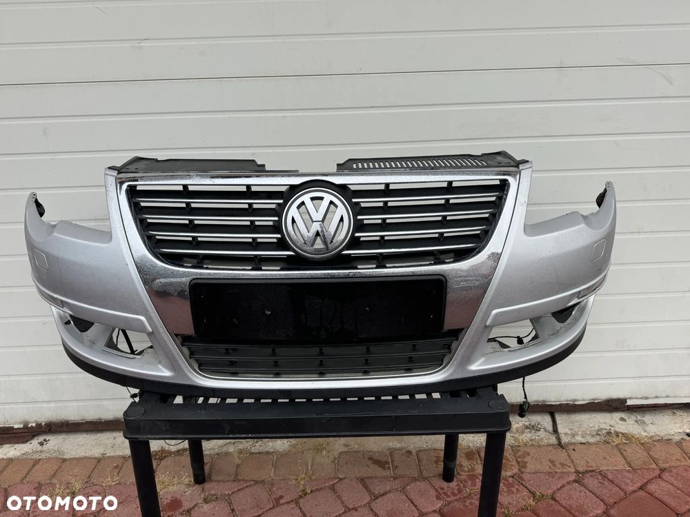 ZDERZAK KOMPLETNY VW PASSAT B6 XENON SPRYSKIWACZE LA7W