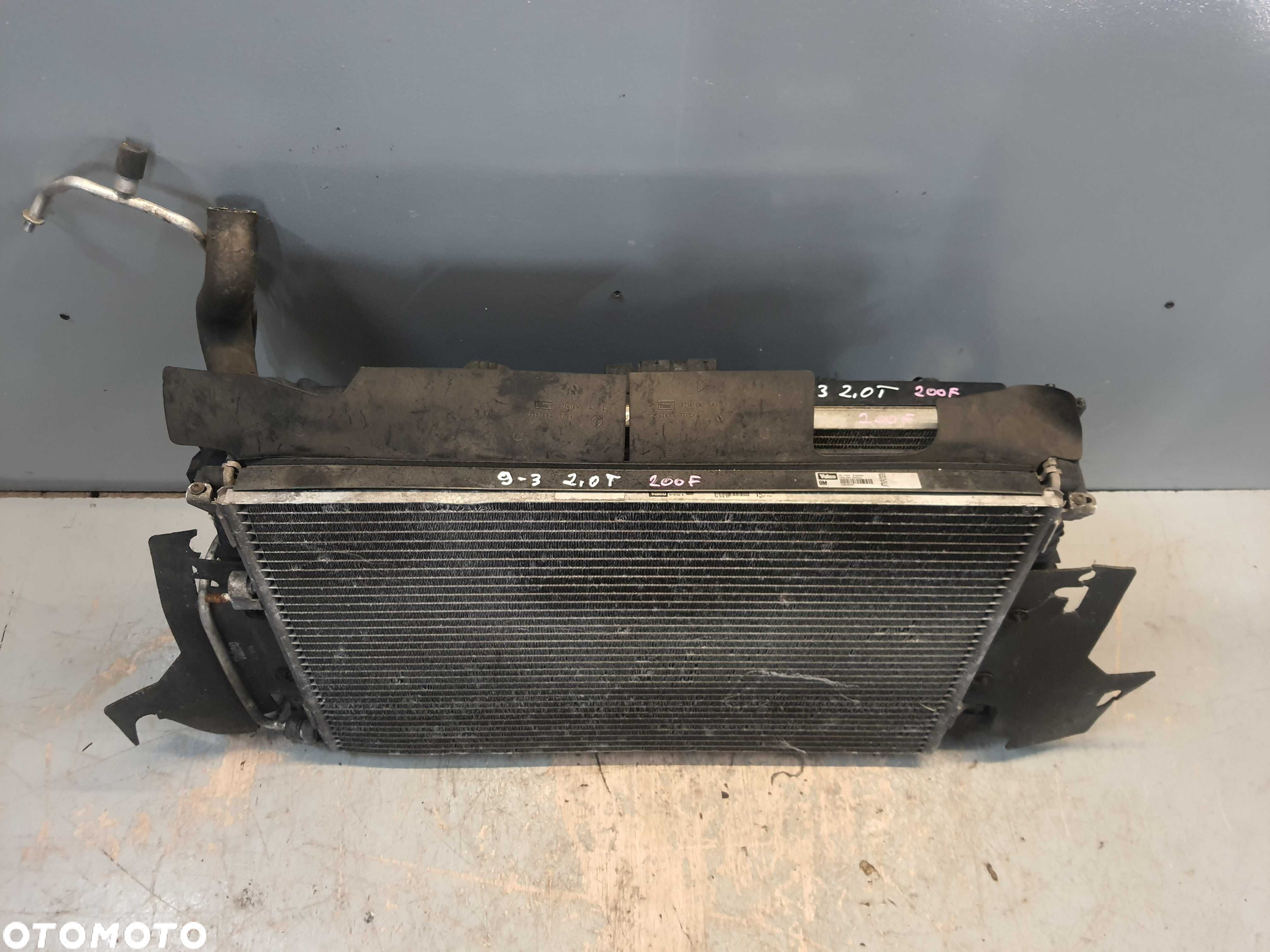 200F Komplet chłodnic Manual Wentylator Saab 9-3 II 2.0T - 2