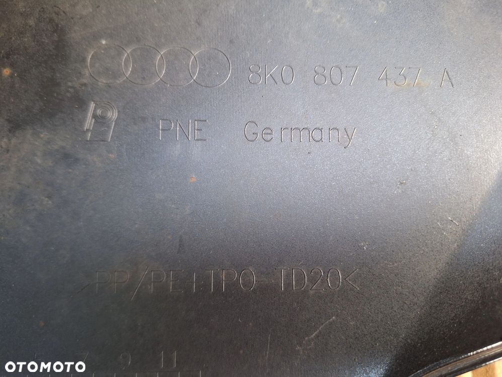 AUDI A4 B8 08-11r 8K0 ZDERZAK PRZÓD PRZEDNI ORYG AUDI 8K0807437A WYSYŁKA KRAJ-EUROPA - 15
