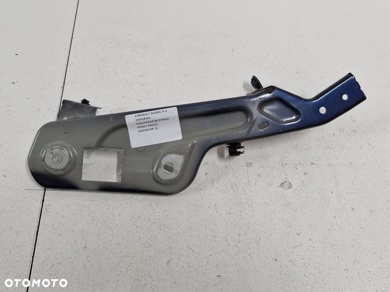 renault scenic iv 4 wspornik mocowanie błotnika prawy przód 620433474r - 1